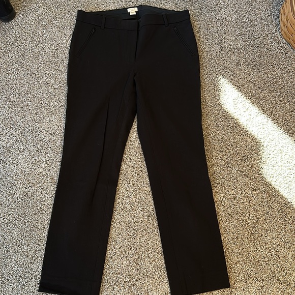 J Crew Stretch Black Pants, Size 8 Short, Line New - Picture 3 of 6